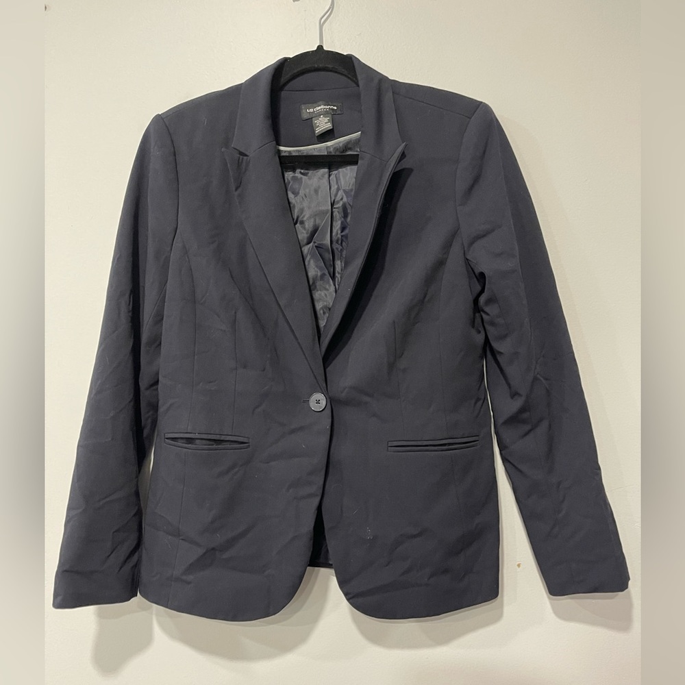 Women's‎ Liz Claiborne blazer Navy Blue size 6